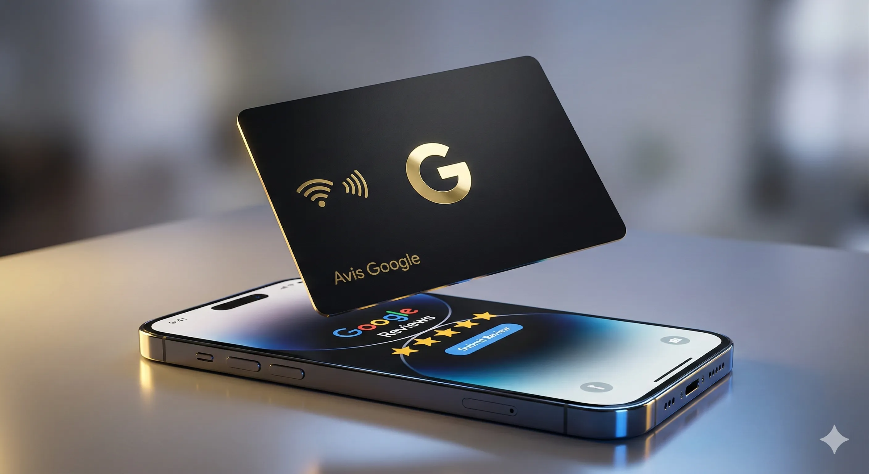 Carte NFC 'Avis Google'